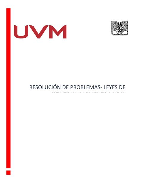 A Resoluci N De Problemas Leyes De Newton Y Momento Lineal