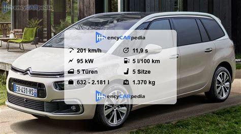 Citroën Grand C4 Picasso PureTech 130 Technische Daten 2015 2020