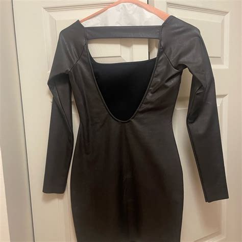 Naked Wardrobe Dresses Naked Wardrobe Vegan Leather Mini Dress Nwt Poshmark