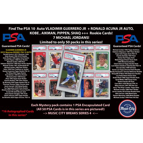 Mystery Pack Find The Psa Auto Rookie Card Of Vladimir Guerrero Jr