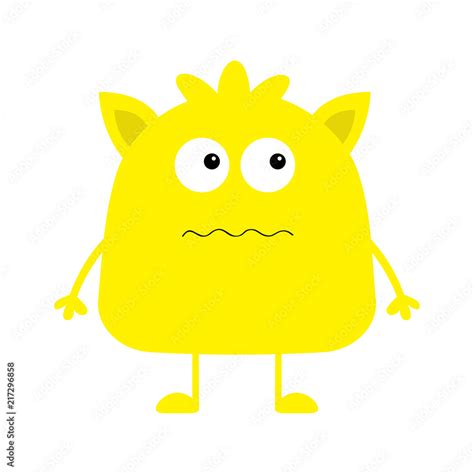 Yellow Monster Clipart