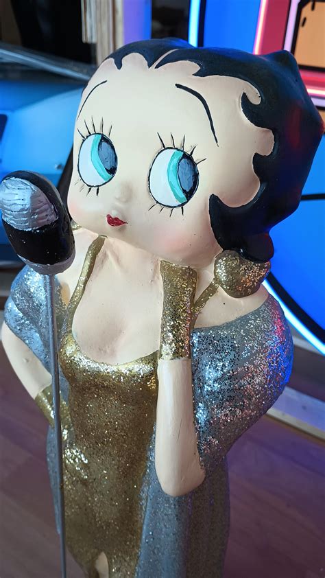 22 Betty Boop Tabletop Statue Betty Boop Singer Statues Etsy