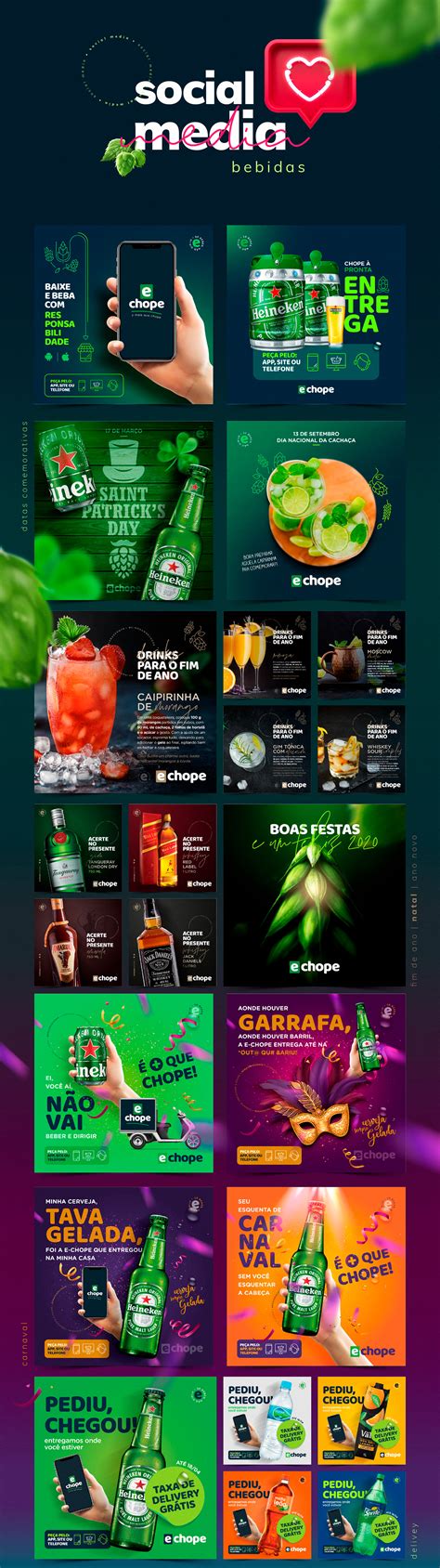 Social Media Beer And Drink On Behance