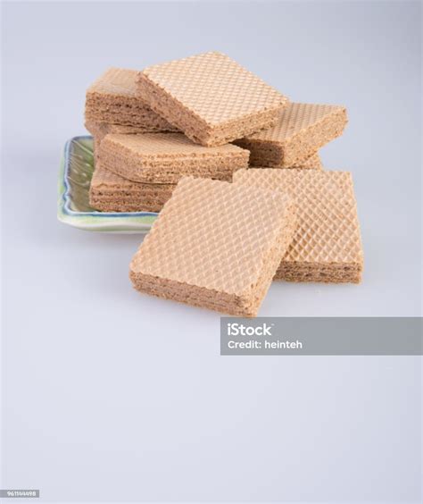 Wafer Or Wafer Biscuit On The Background Stock Photo Download Image