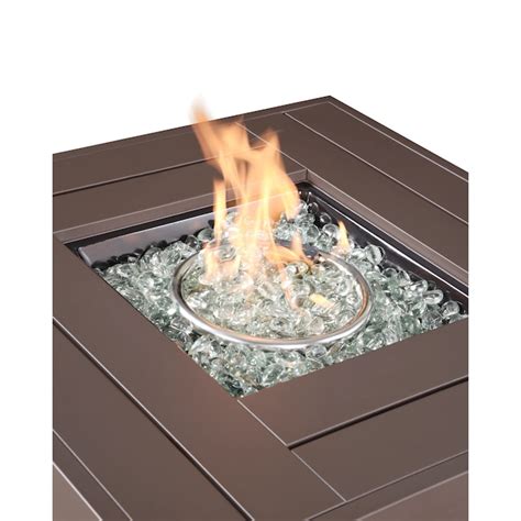 Upland 28 In W 50000 Btu Portable Tabletop Wicker Propane Gas Fire Pit In The Gas Fire Pits