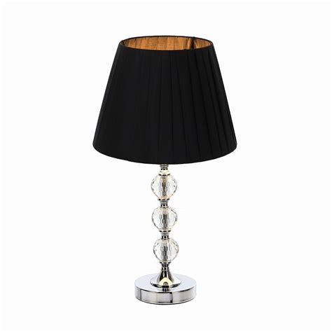 Lampka Czarna Kryszta Glamour Lampa Nocna Cm Stylowe Upominki Pl