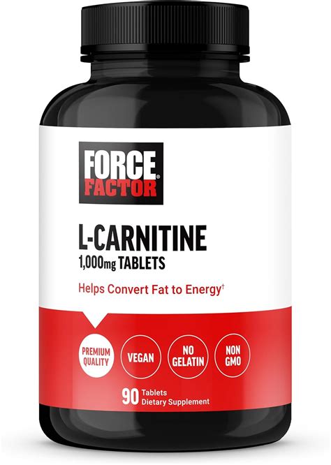 Force Factor Suplemento De L Carnitina L Carnitina Tartrato De Mg