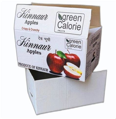 Double Wall Ply Corrugated Apple Packaging Box At Rs Piece Fruit