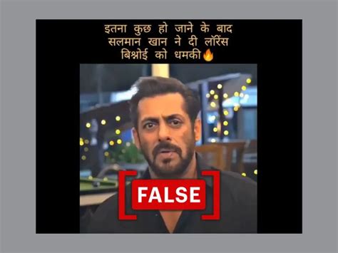 2020 video of Salman Khan falsely linked to Baba Siddique's murder