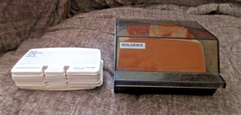 Vintage Petite Rolodex File S C With Blank Refill Cards Ebay