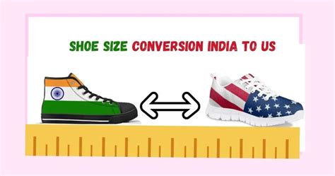 India to US Shoe Size Conversion Chart