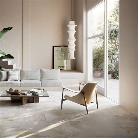 Livingstyle Travertino Matte Porcelain Tile Stonelocator