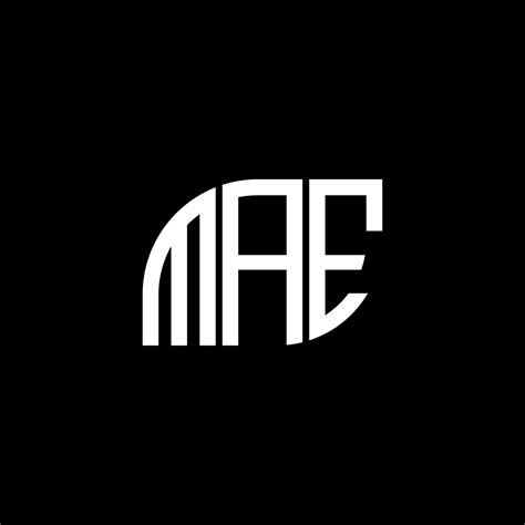 MAE letter logo design on black background. MAE creative initials ...