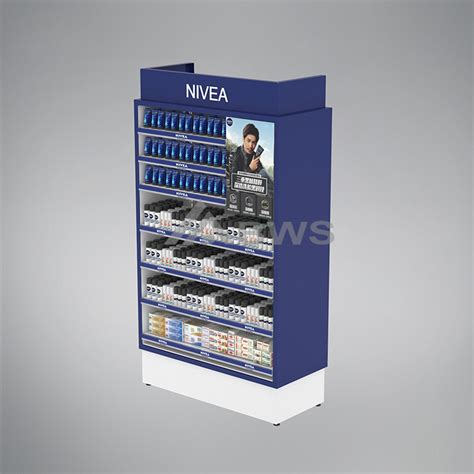 Reliable Layer Cosmetic Display Racks With Attractive Graphic