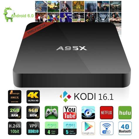 New Android Tv Box A X Amlogic S X G G Kodi Hdmi K P