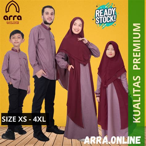 Jual Madina Baju Sarimbit Keluarga Baju Couple Keluarga Muslim