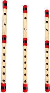 Gold Rush A B C Scale Medium SIX Holes Beginners Bansuri Natural