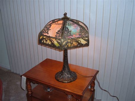 Slag Glass Table Lamp Collectors Weekly