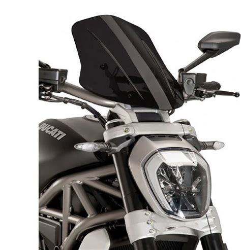 PUIG Carenabris New Generation Verstelbare Voorruit Ducati S Diavel X