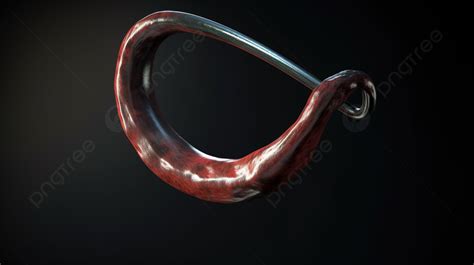 3d Rendered Animation Of A Ring Background, 3d Rendering Illustration Of An Sshaped Meat Hook ...