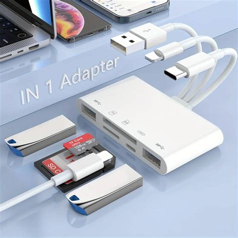 Leitor De Cart O De Mem Ria Adaptador Usb Otg Adaptador Em