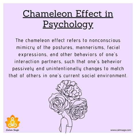 Exploring the Chameleon Effect and The Psychology of Mimicry