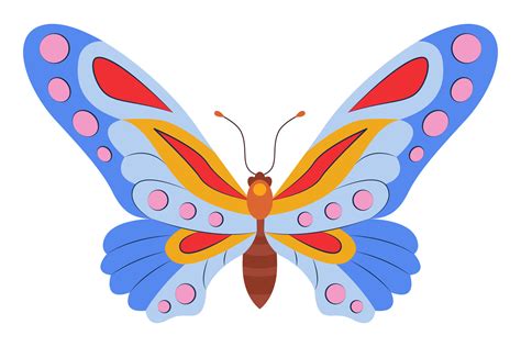 Colorful Butterfly icon logo isolated. Beautiful Butterfly illustration ...