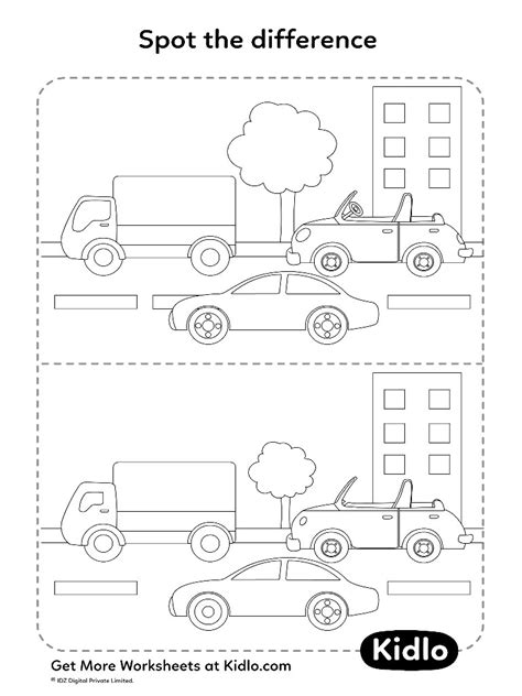 Engaging Spot The Difference Worksheets For Fun Learning Printable