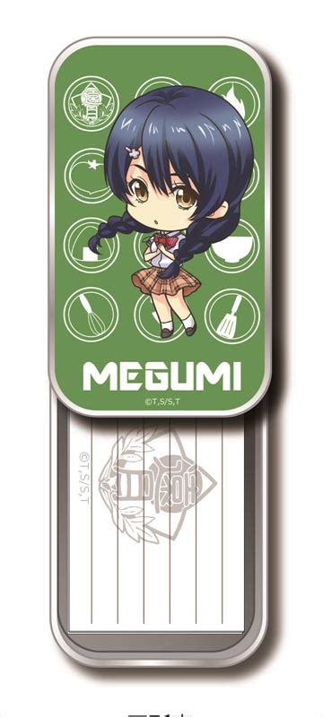 Shokugeki No Soma Koubutsuya Slide Can With Mini Tag Megumi Tadokoro