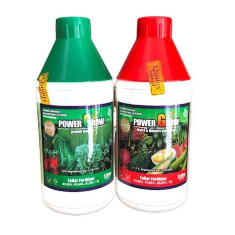 Power Grow Foliar Fertilizer Growth Booster Fruit And Flower Enhancer