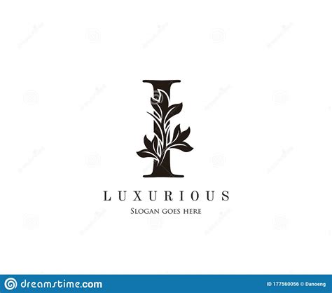 A Beleza De Luxo Inicial Floresce O Logotipo Do Monograma De