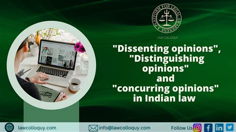 Dissenting Opinions Distinguishing Opinions And Concurring