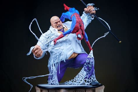 Spiderman vs Kingpin 1/4 Scale Custom Statue - Unboxing Bros