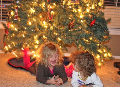 Totally Tessa And Teah Posing Under The Christmas Tree Take 3