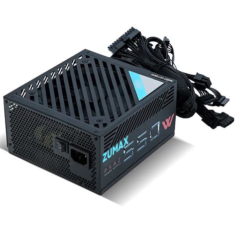 Zumax 550W 80 Plus Bronze Desktop Power Supply – Black – PowerUp