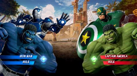 Ironman Hulk Vs Caption America Hulk Very Hard AI Marvel Vs Capcom