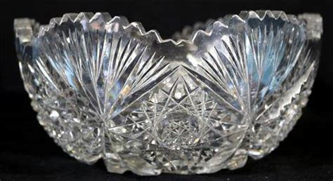 Lead Crystal Cut Glass Bowl