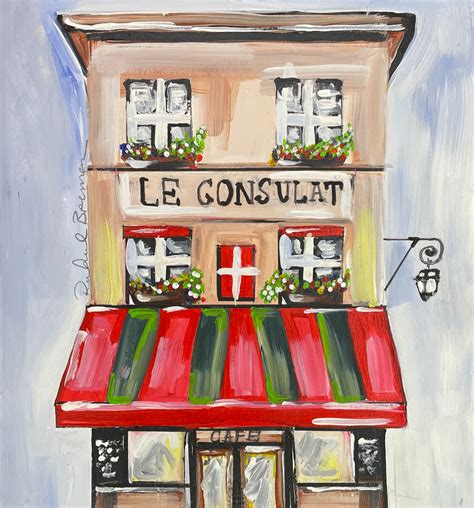 Le Consulat Paris Cafe Art Print France Etsy