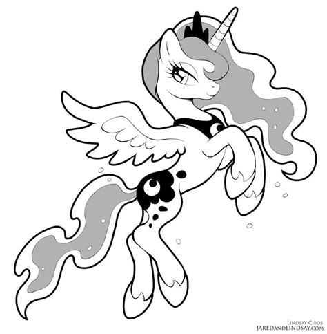 Mlp Princess Luna Coloring Pages