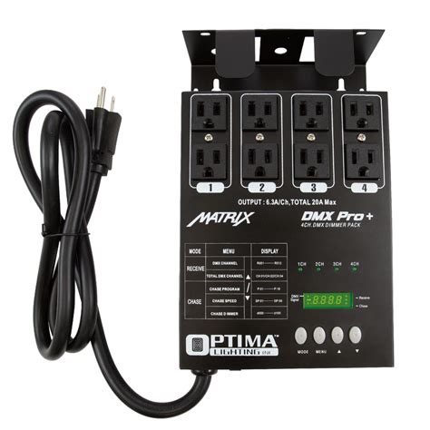 4CH Double Output DMX Dimmer Pack - SIRS-E