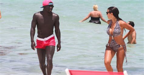 He S Still A Red Ex Arsenal Star Bacary Sagna Hits Miami With His Stunning Wife Ludivine