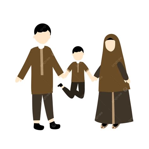 Familia Musulmana Png Dibujos Familia Musulmán Islámico Png Y Psd