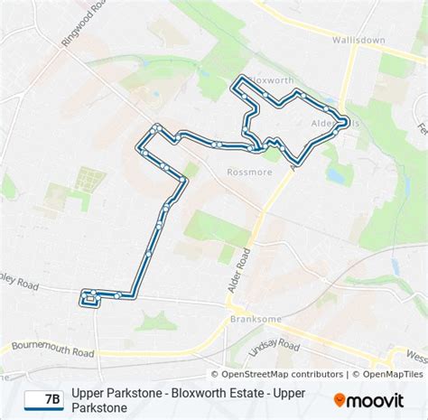 7b Route Schedules Stops And Maps Parkstone Updated