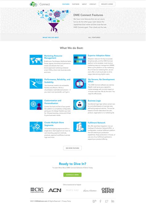 DME Connect Website Design on Behance