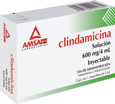 Clindamicina 600mg Solución Inyectable 1 Ampolleta 4mL