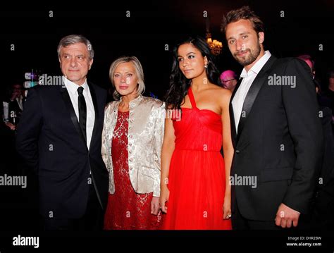 Yves Carcelle with his wife, Matthias Schoenaerts with his girlfriend ...