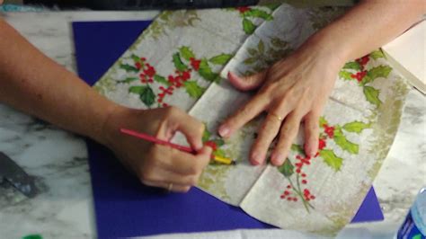 Tutorial De Como Hacer Tecnica De Decoupage Con Servilleta Cary