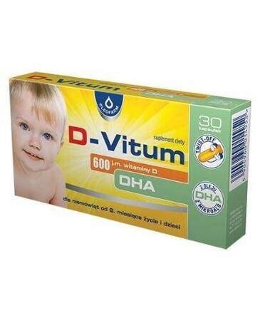 D Vitum KIDS 600 j m kapsułki twistoff 30 kaps aptekacurate pl