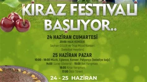 ZİLE GELENEKSEL KİRAZ FESTİVALİ 24 HAZİRANDA BAŞLIYOR Hürsöz Gazetesi