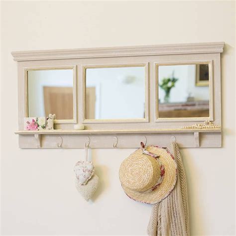 Grande Mirror With Hooks Entryway Mirror With Hooks Mirror With